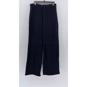 NAUTICA JEANS COMPANY Women's Vintage Navy Wide-Leg Relaxed-Fit Sweatpants SZ S